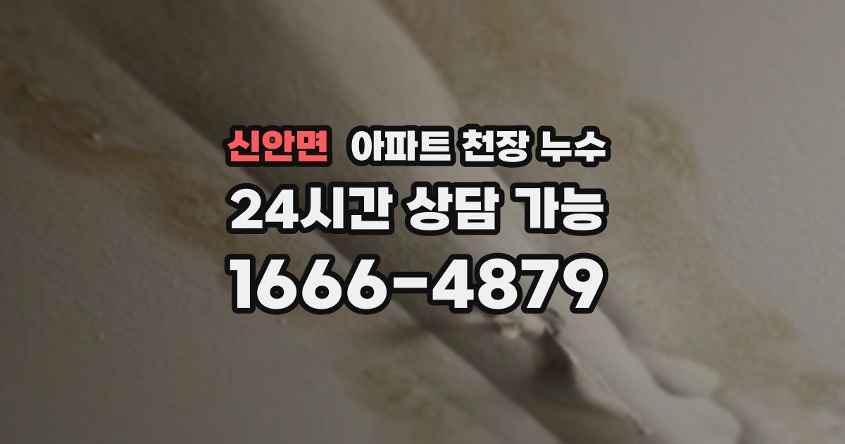 신안면 아파트 천장 누수
