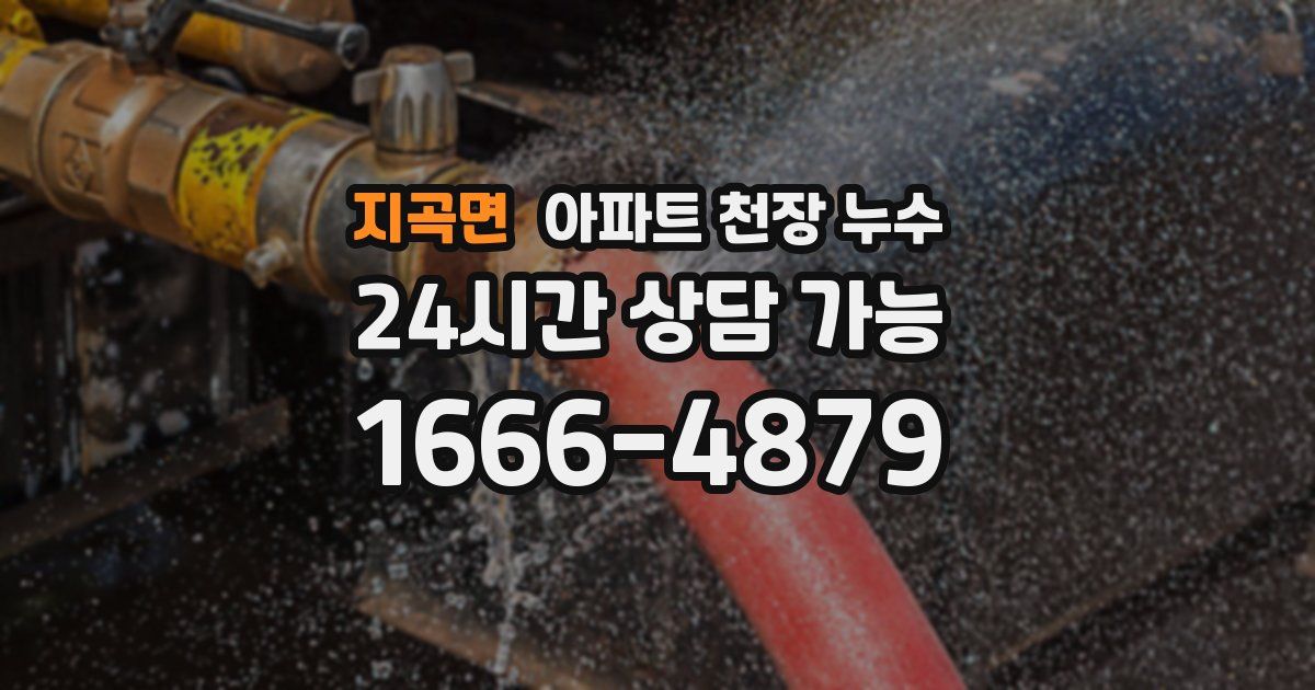지곡면 아파트 천장 누수