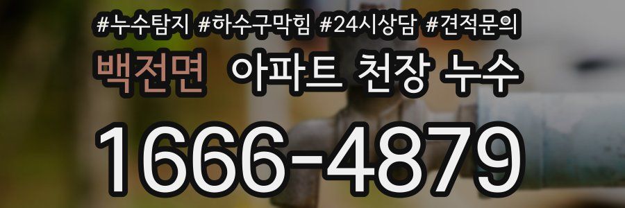 백전면 아파트 천장 누수