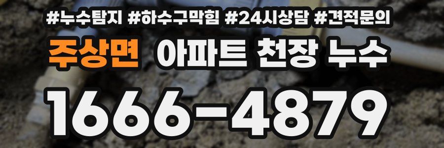 주상면 아파트 천장 누수
