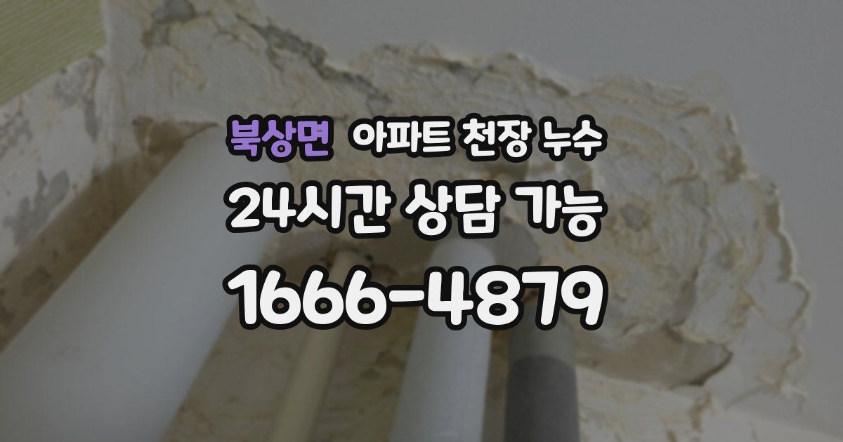 북상면 아파트 천장 누수