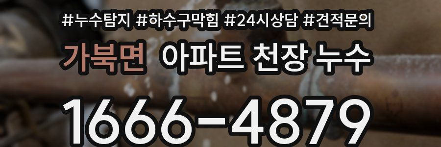 가북면 아파트 천장 누수