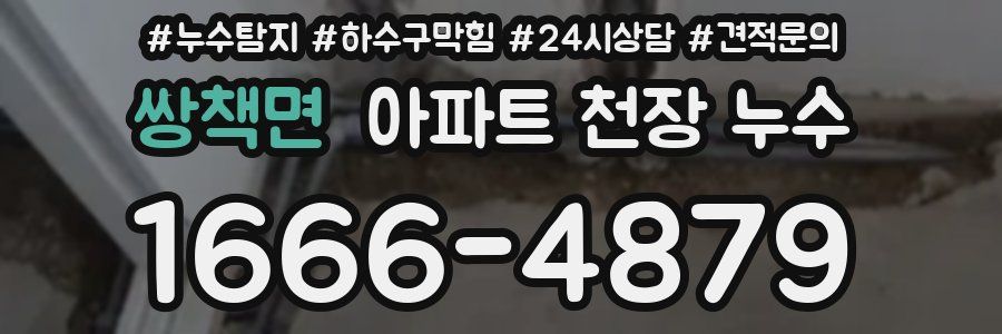 쌍책면 아파트 천장 누수