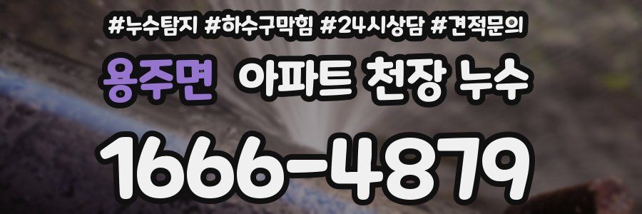 용주면 아파트 천장 누수