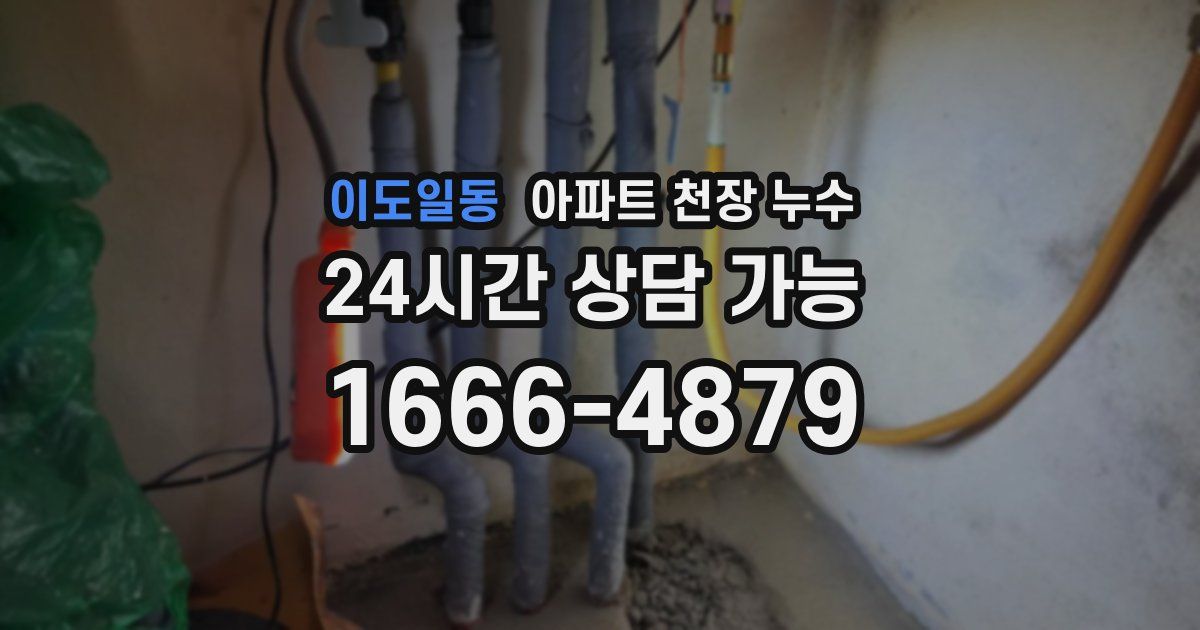 이도일동 아파트 천장 누수