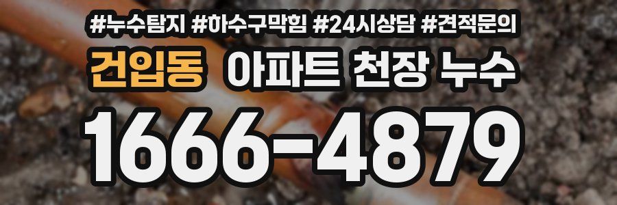 건입동 아파트 천장 누수