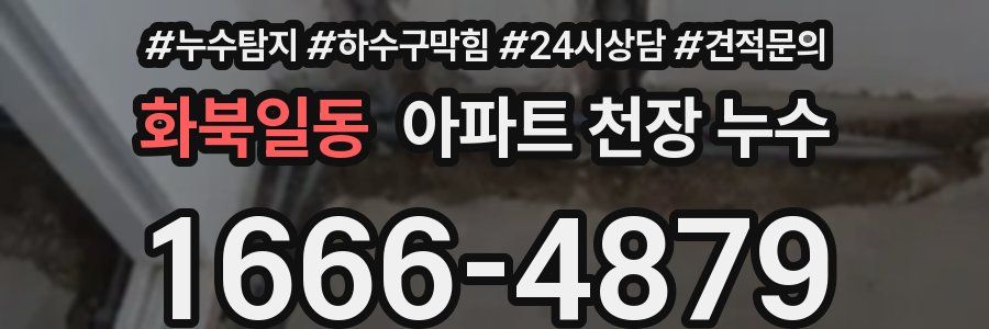 화북일동 아파트 천장 누수