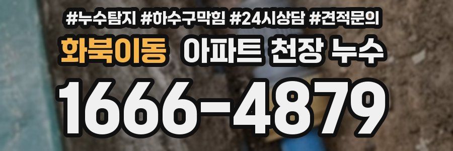 화북이동 아파트 천장 누수