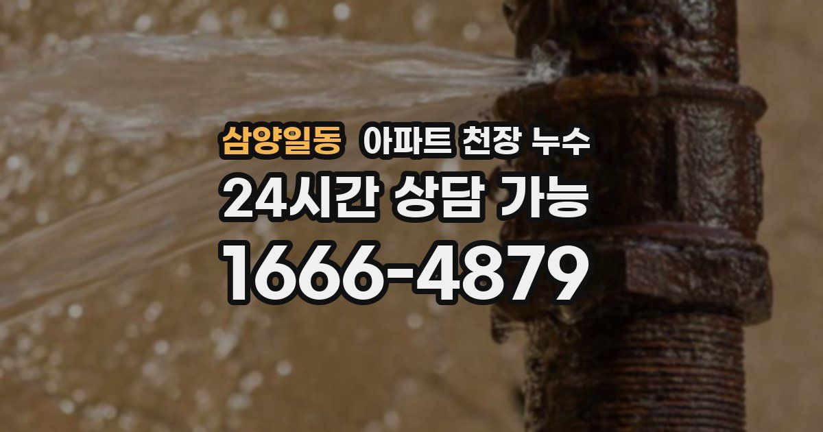 삼양일동 아파트 천장 누수