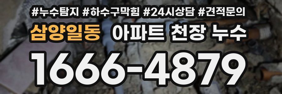 삼양일동 아파트 천장 누수