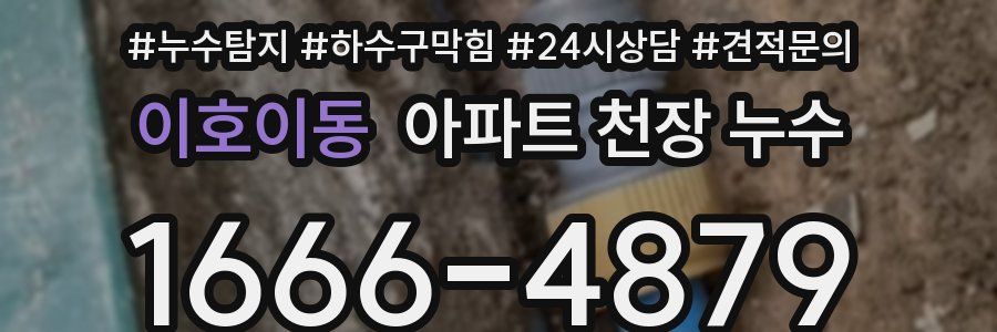 이호이동 아파트 천장 누수