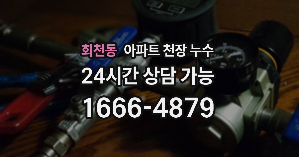 회천동 아파트 천장 누수
