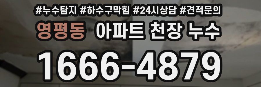 영평동 아파트 천장 누수
