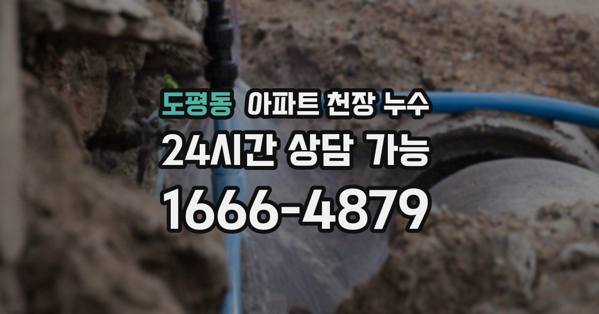 도평동 아파트 천장 누수