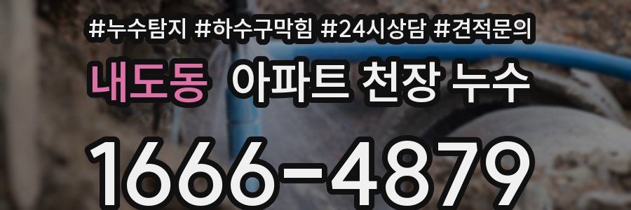 내도동 아파트 천장 누수