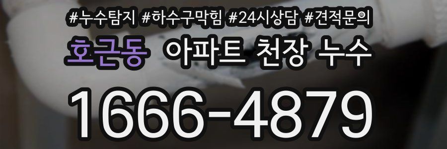 호근동 아파트 천장 누수