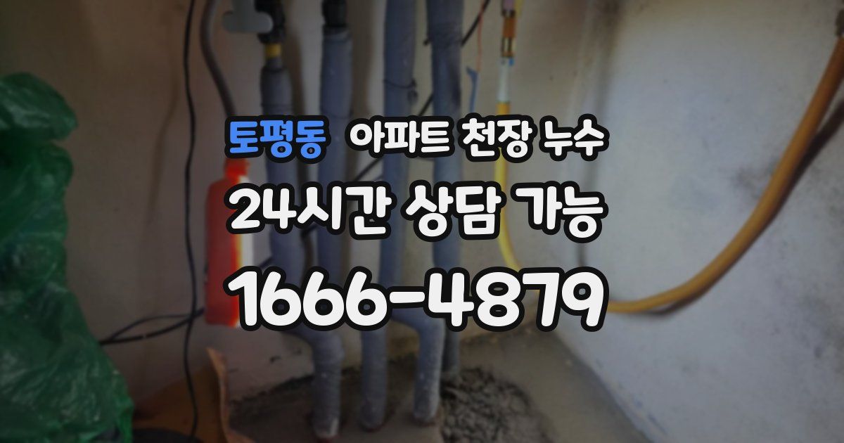 토평동 아파트 천장 누수