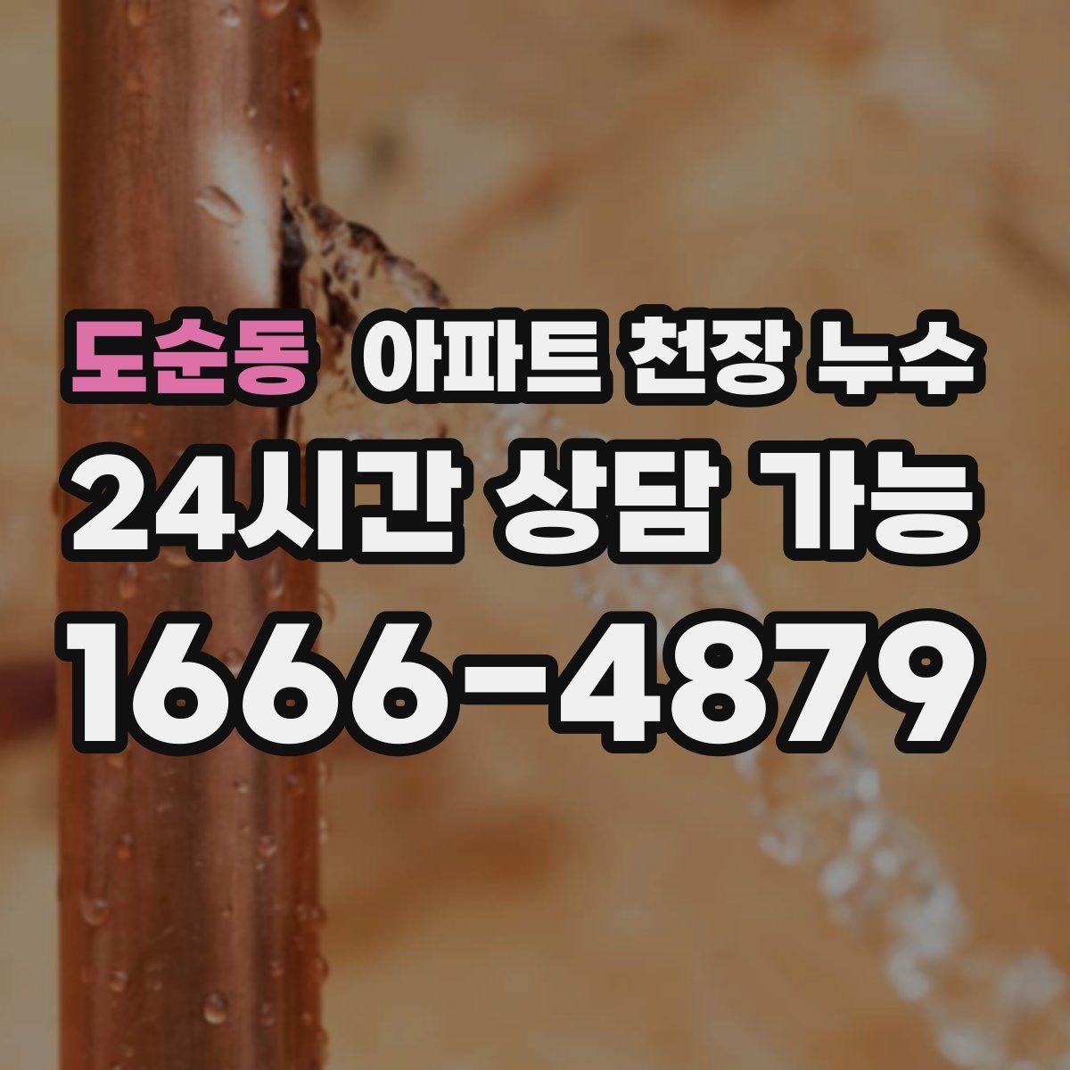 도순동 아파트 천장 누수