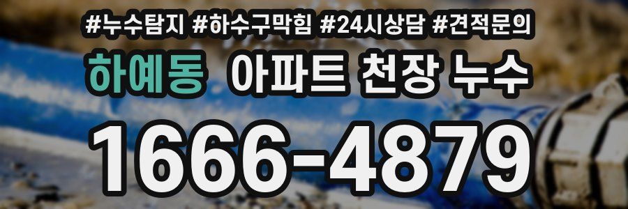 하예동 아파트 천장 누수