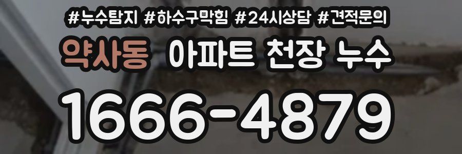 약사동 아파트 천장 누수