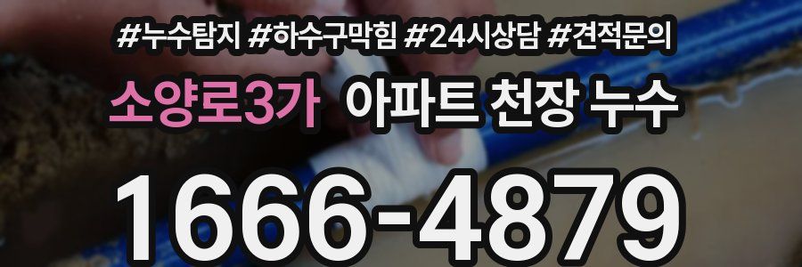 소양로3가 아파트 천장 누수