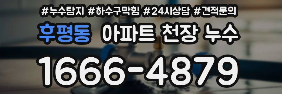 후평동 아파트 천장 누수