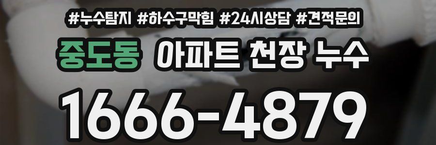 중도동 아파트 천장 누수