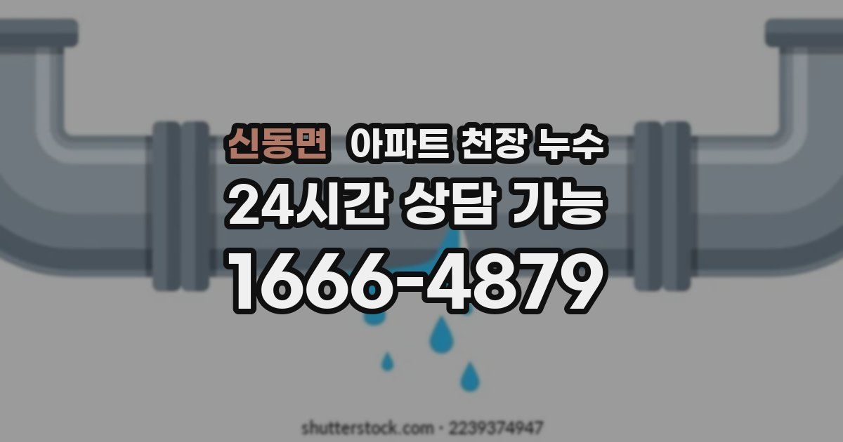신동면 아파트 천장 누수