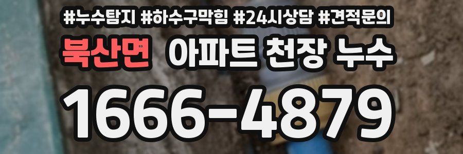 북산면 아파트 천장 누수