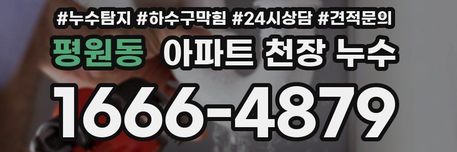 평원동 아파트 천장 누수