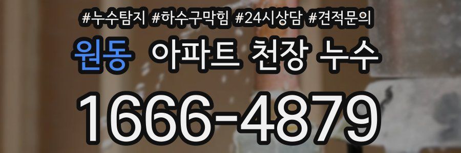 원동 아파트 천장 누수