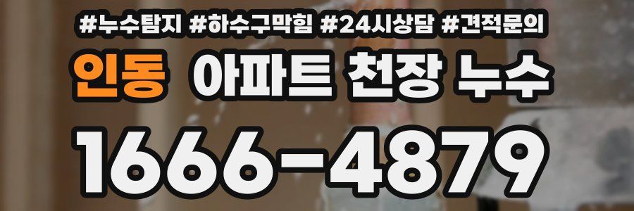 인동 아파트 천장 누수