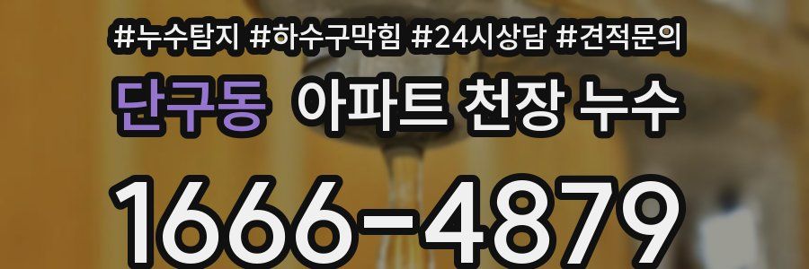 단구동 아파트 천장 누수
