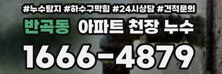 반곡동 아파트 천장 누수