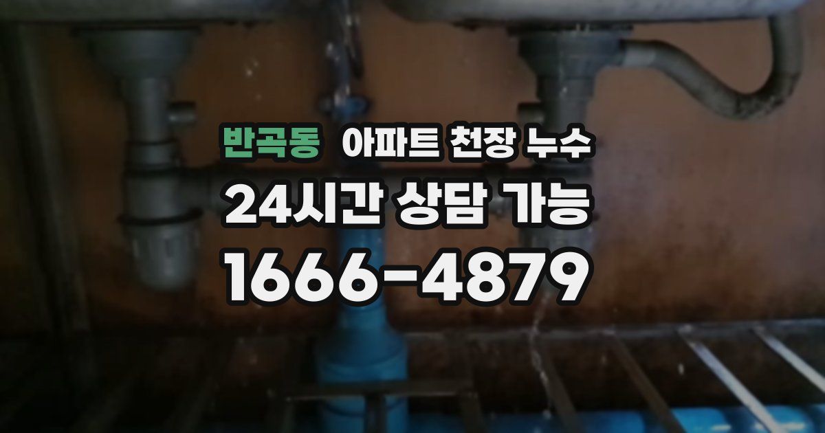 반곡동 아파트 천장 누수