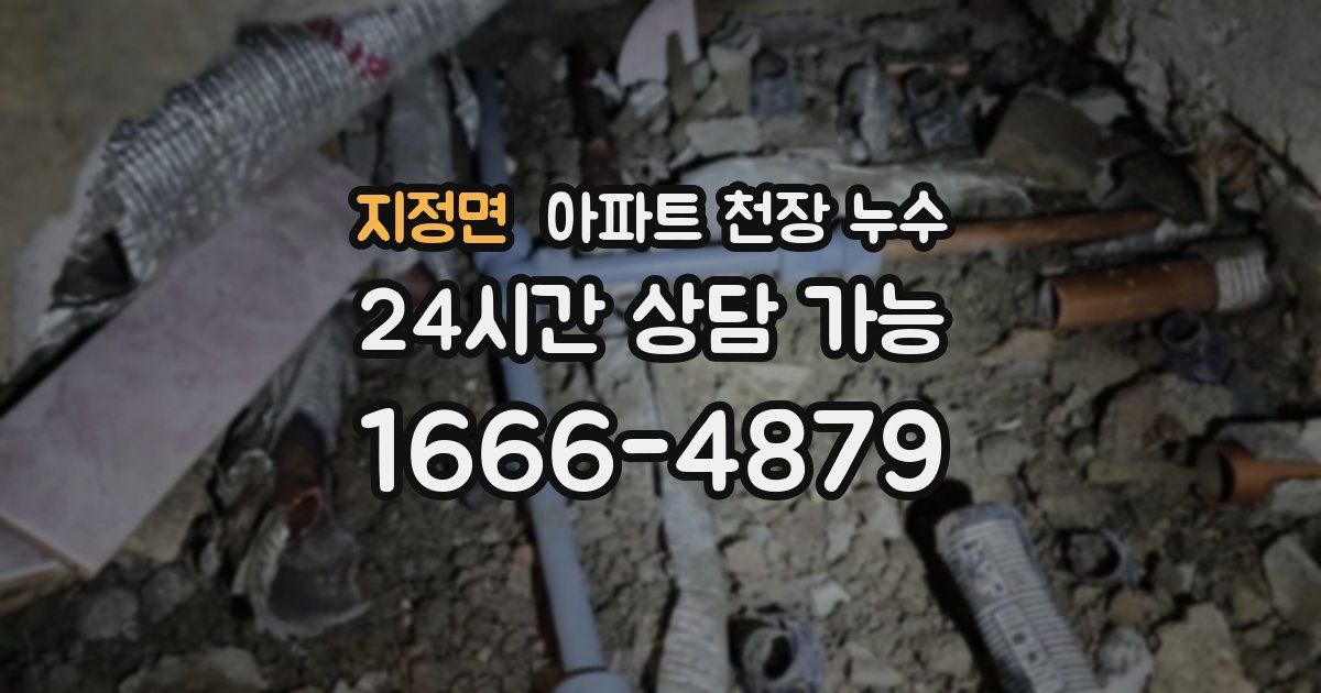 지정면 아파트 천장 누수
