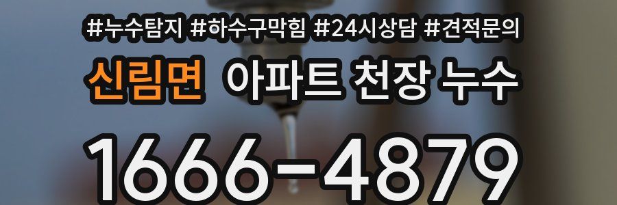 신림면 아파트 천장 누수