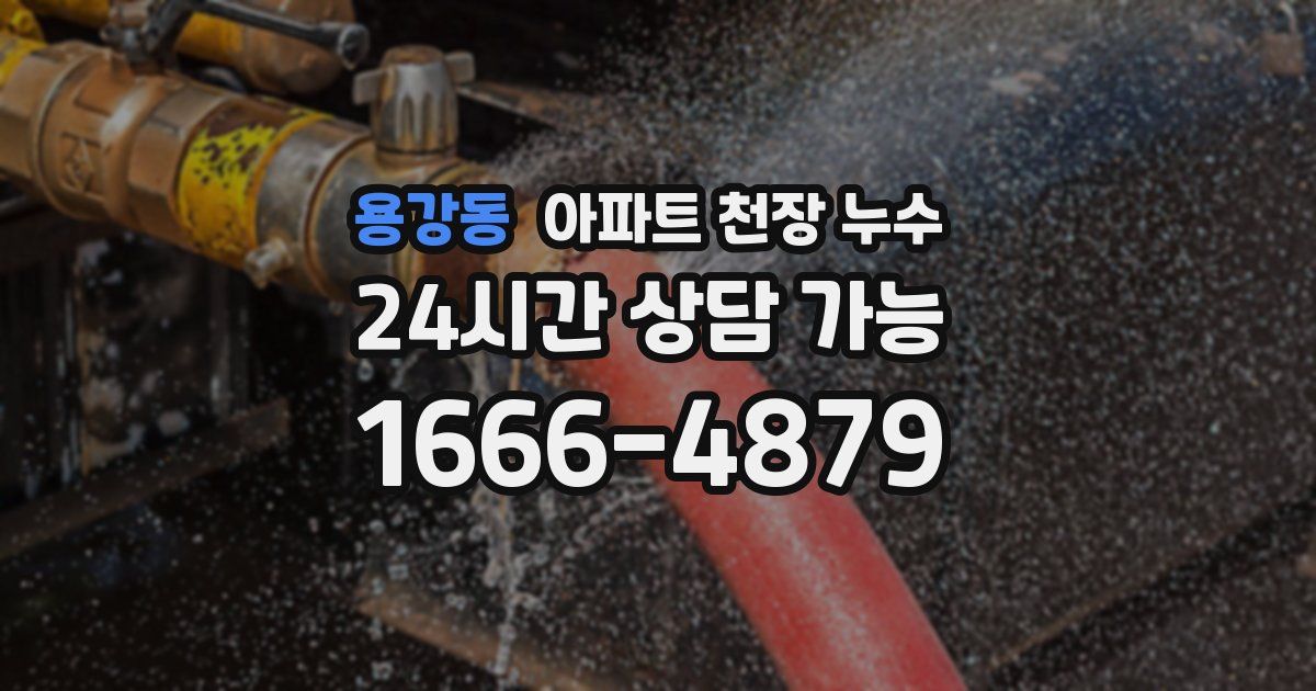 용강동 아파트 천장 누수