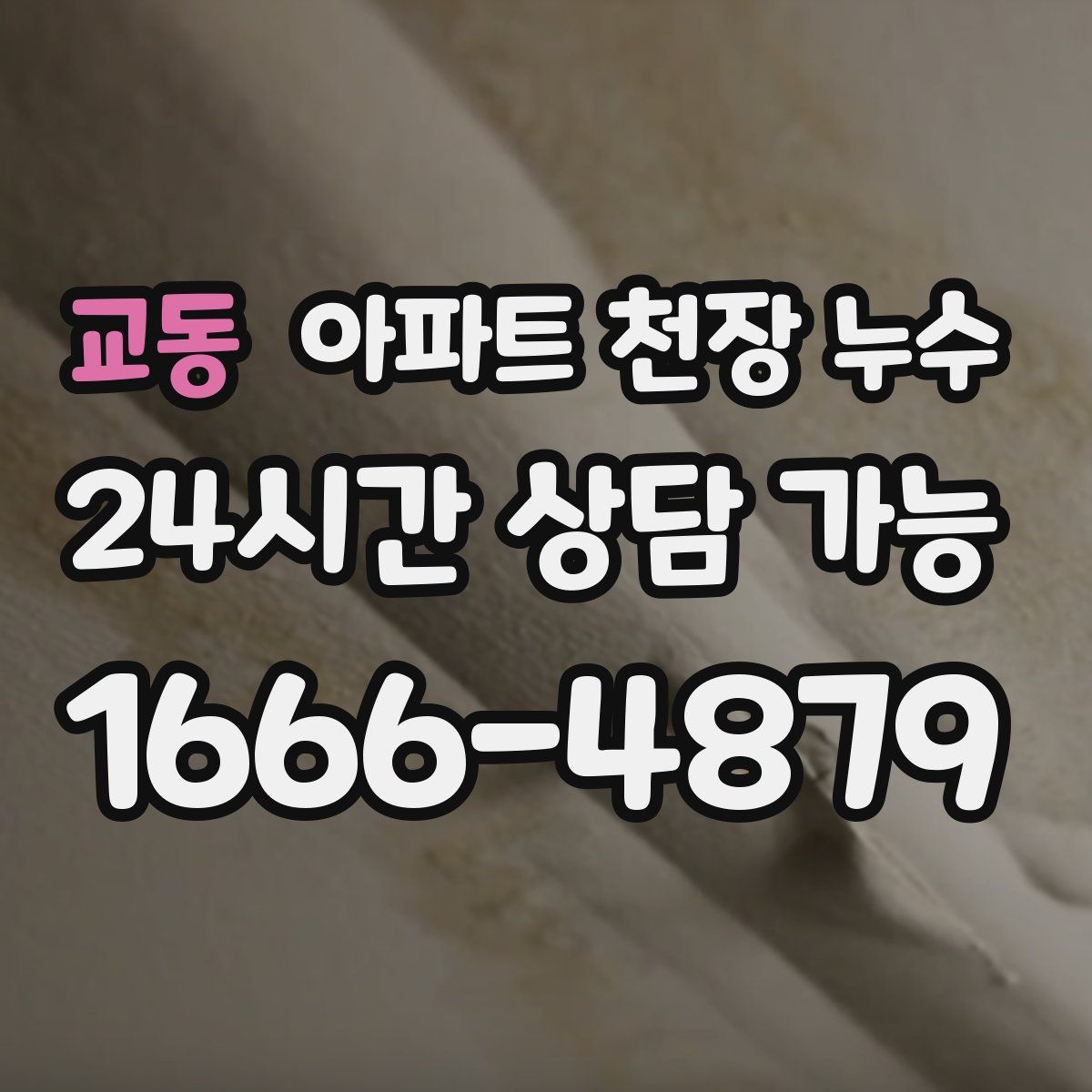 교동 아파트 천장 누수