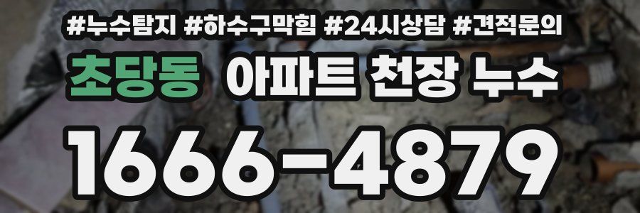 초당동 아파트 천장 누수