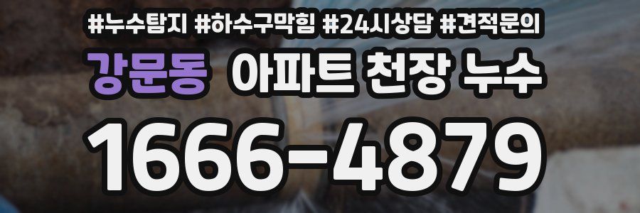 강문동 아파트 천장 누수