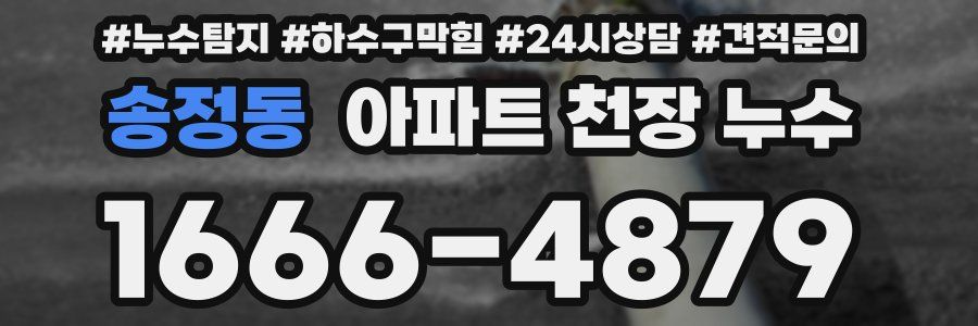 송정동 아파트 천장 누수
