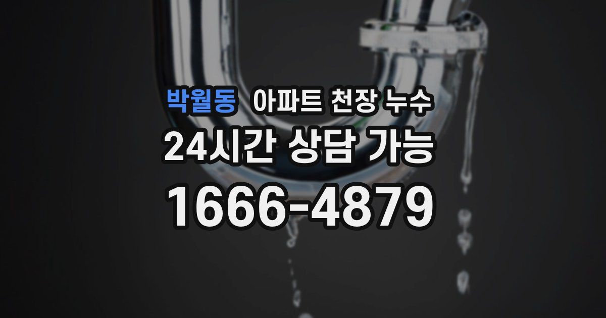 박월동 아파트 천장 누수