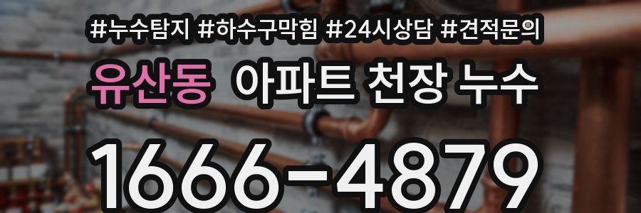 유산동 아파트 천장 누수