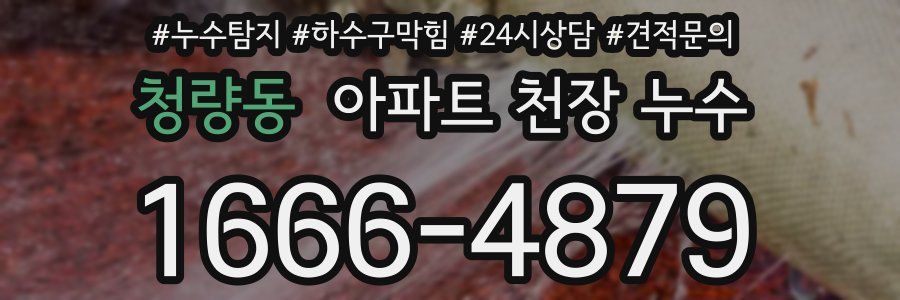 청량동 아파트 천장 누수