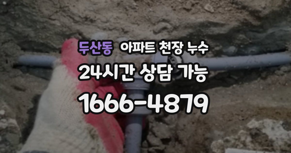 두산동 아파트 천장 누수
