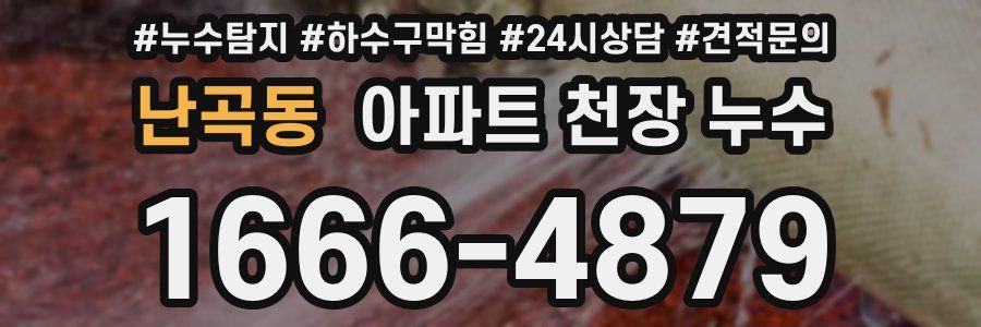 난곡동 아파트 천장 누수