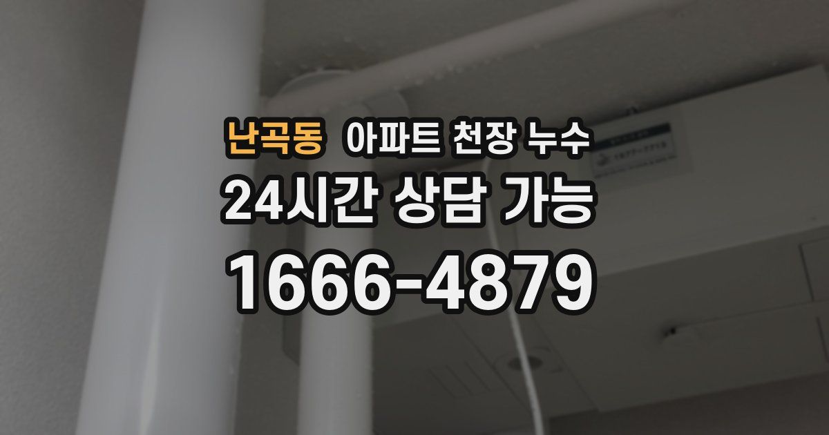 난곡동 아파트 천장 누수