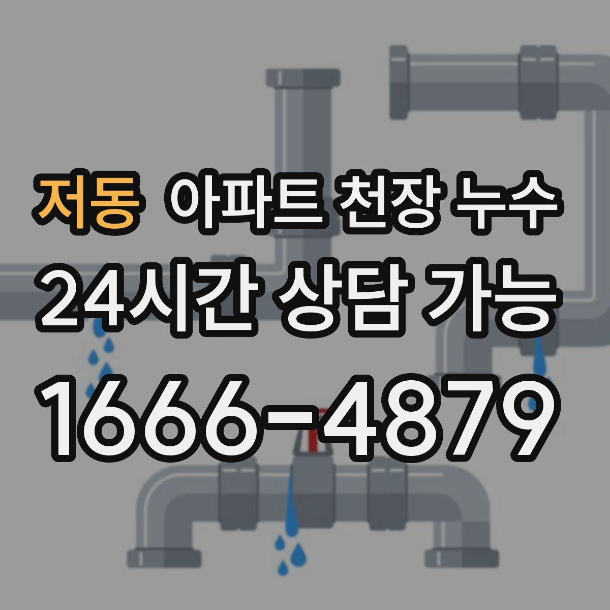 저동 아파트 천장 누수