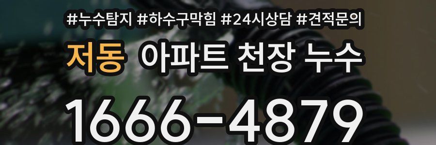 저동 아파트 천장 누수